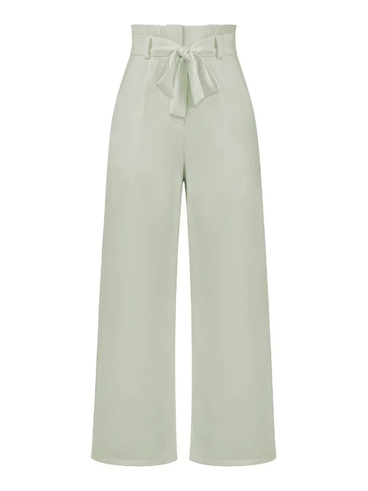 Fashion New in Women's Pants Casual Workplace Loose Women Pant Versatile Straight Broad Leg High Waist Pants Women Clothing