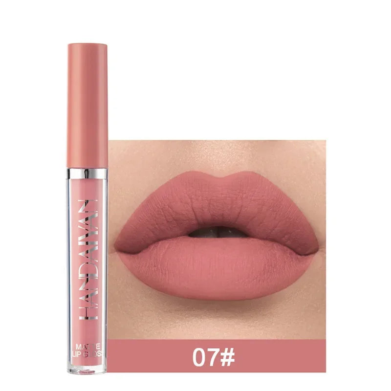 6pcs/1pcs Waterproof Lipgloss Makeup Lightweight Matte Lip Cosmetics Long Lasting Velvet Lipstick Moisturizing Sexy Lips Makeup - My Store