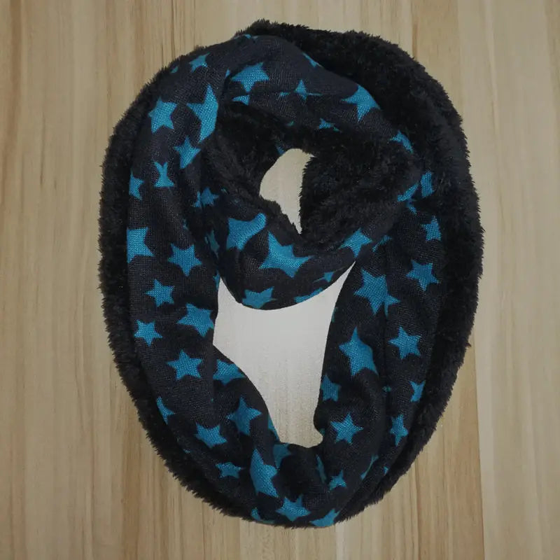 New Winter Scarf Infinity Baby Scarfs Five Star Boys Girls Cotton Kids Scarf Children Scarf Soft Ring Warm Men Women Scarves