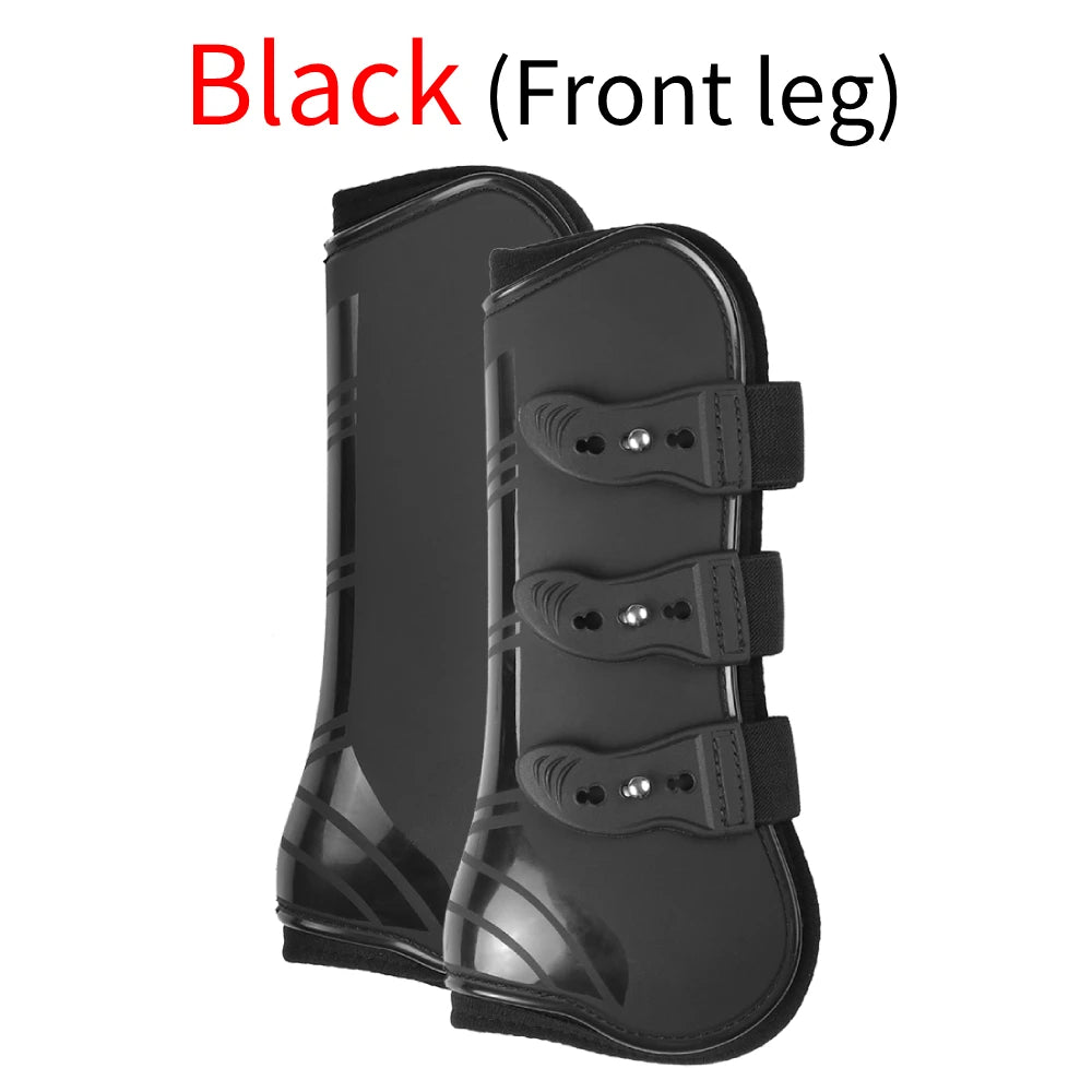 Adjustable Horse Boot Horse Equipment Front Hind Leg Boots Leg Boots Equine Guard Equestrian Tendon Protection Horses Hock Brace