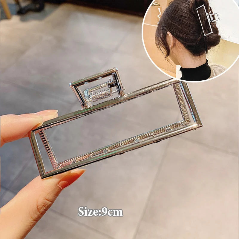 Women Geometric Hair Claw Girls Clamps Fashion Metal Hair Crab Cross Hair Clips Headband Hairpin Fashion Hair Accessories