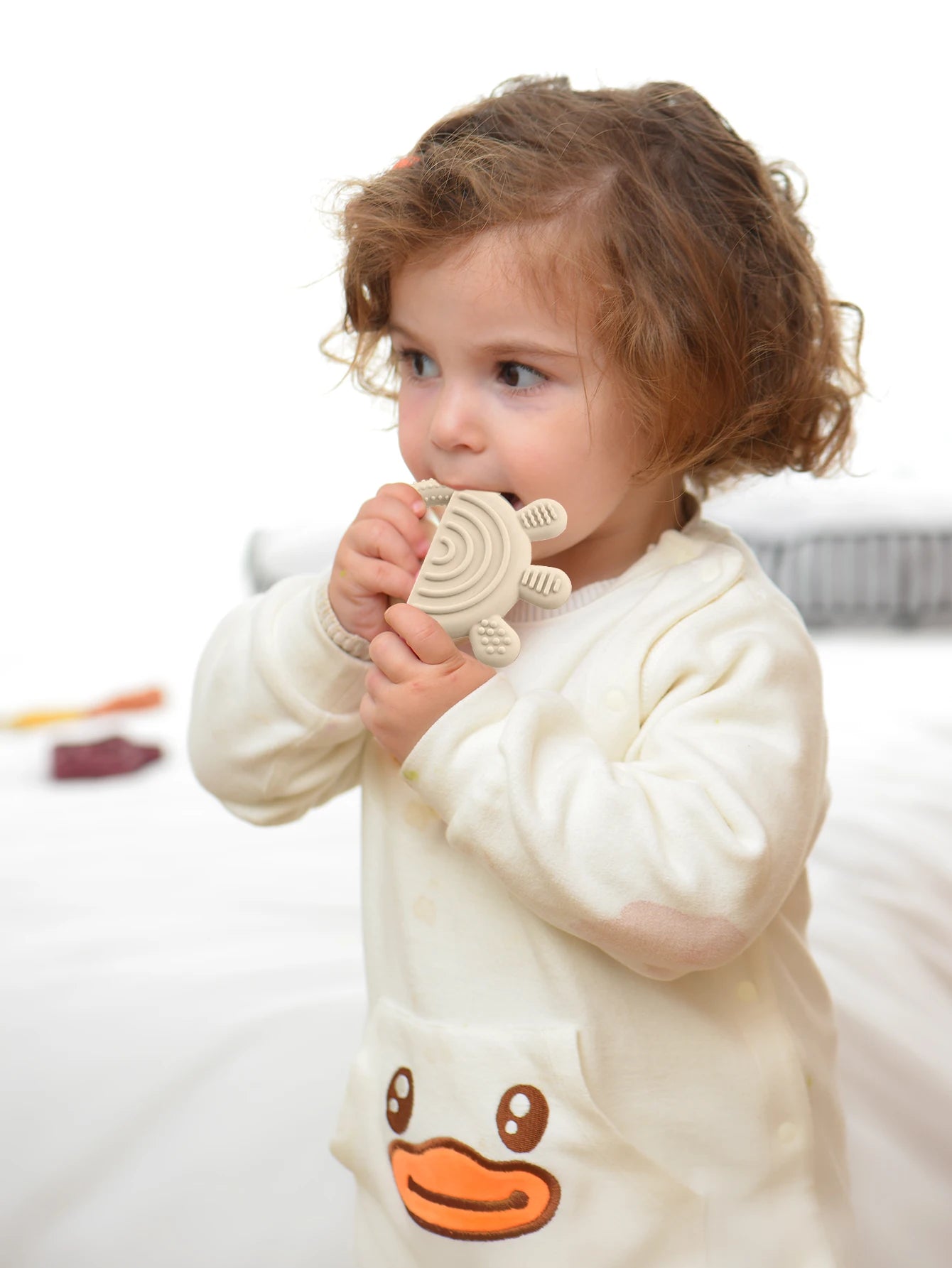 1PC Baby Silicone Teether Toys Cartoon Sun Shape Teethers for Baby Chewing Training Baby Toys Nursing Baby Accessories