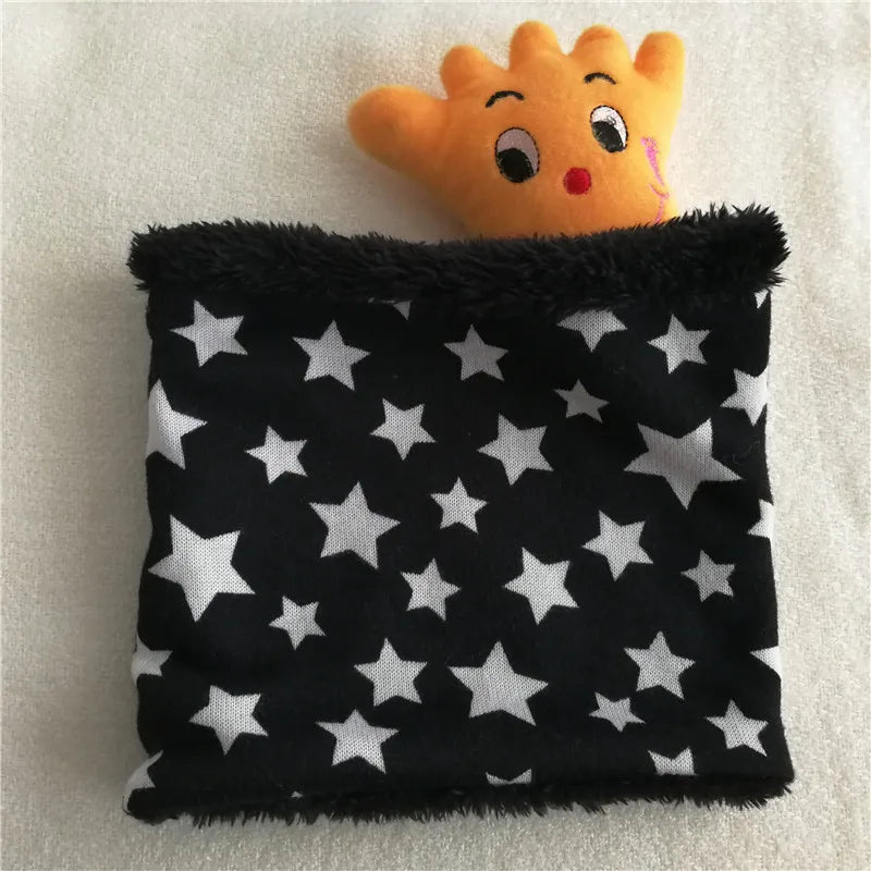 New Winter Scarf Infinity Baby Scarfs Five Star Boys Girls Cotton Kids Scarf Children Scarf Soft Ring Warm Men Women Scarves