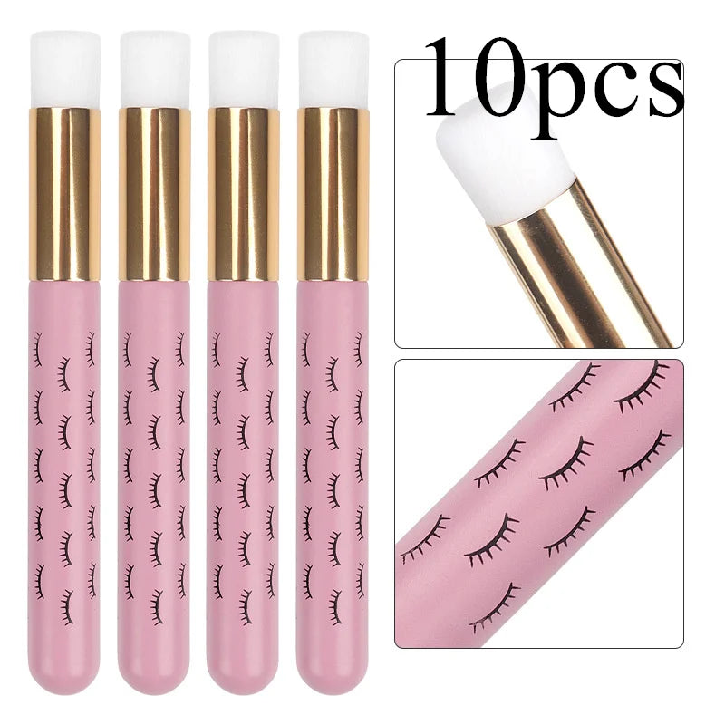 10pcs Eyelash Cleaning Brush Lash Extension Applicator Eyebrow Nose Brushes Washing Bottle Skin Care Makeup Tool Clean Supplies