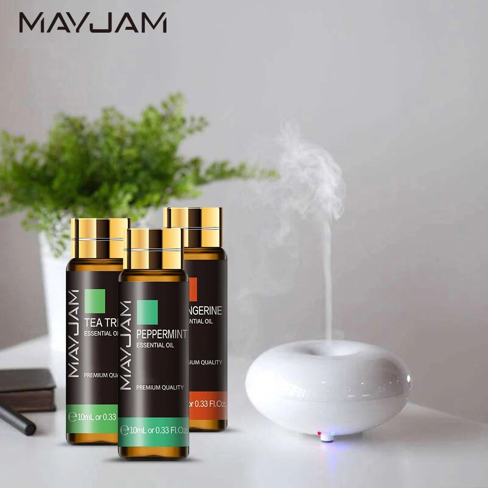 10ML Lavender Essential Oil Massage Skin Care Diffuser Patchouli Frankincense Bergamot Cedarwood Sandalwood Tea Tree Aroma Oil