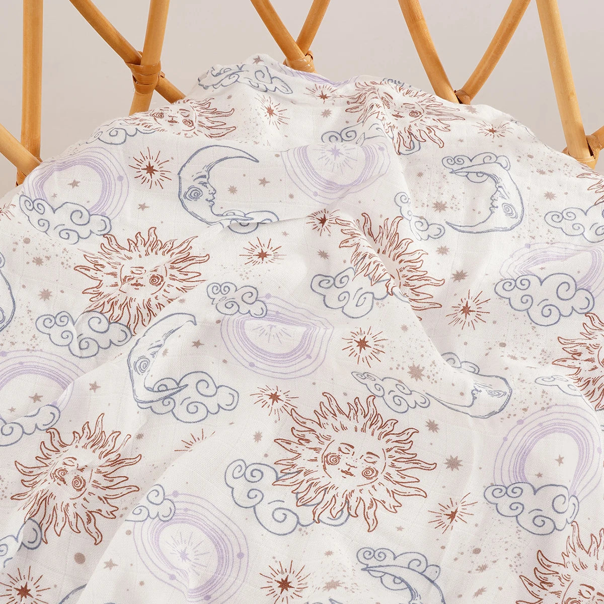 HappyFlute  Bamboo Cotton Baby Muslin Swaddle Baby Blanket Soft Baby Towel Wrap