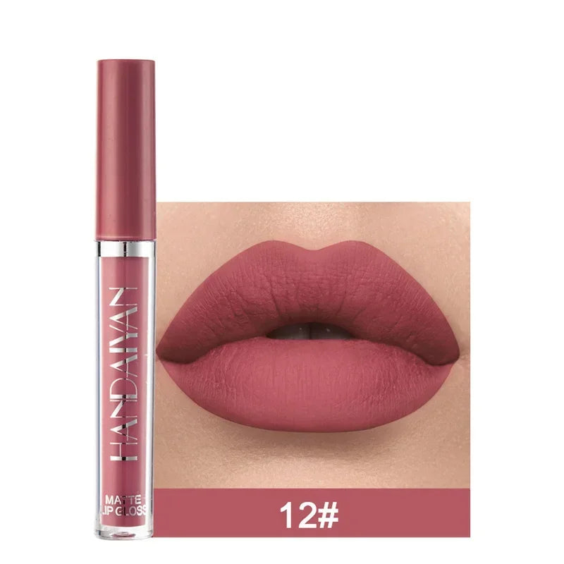 6pcs/1pcs Waterproof Lipgloss Makeup Lightweight Matte Lip Cosmetics Long Lasting Velvet Lipstick Moisturizing Sexy Lips Makeup - My Store