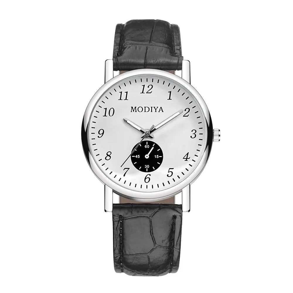 Men's Watches Business Wrist Watch Luxury Leather Strap Analog Watches Quartz Wristwatches Clock Men Women Casual Simple Watch