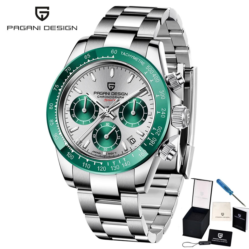 PAGANI DESIGN New Men Watches Quartz Business Watch Mens Watches Top Brand Luxury Watch Men Chronograph VK63