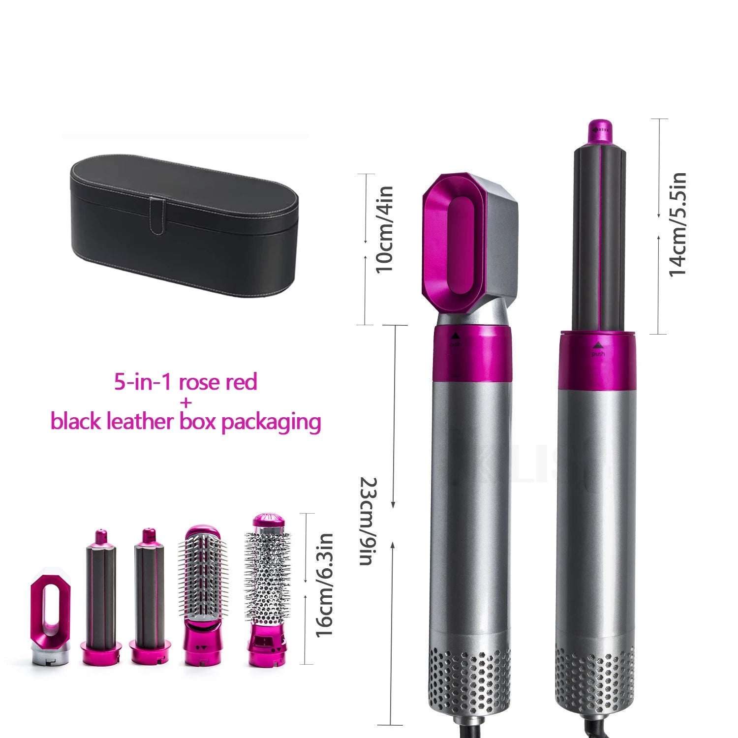 5 in 1 Electric Hair Brush Hair Dryer for Dyson Airwrap Automatic Curler Hair Straightener Hot Air Comb Hairdressing Appliance