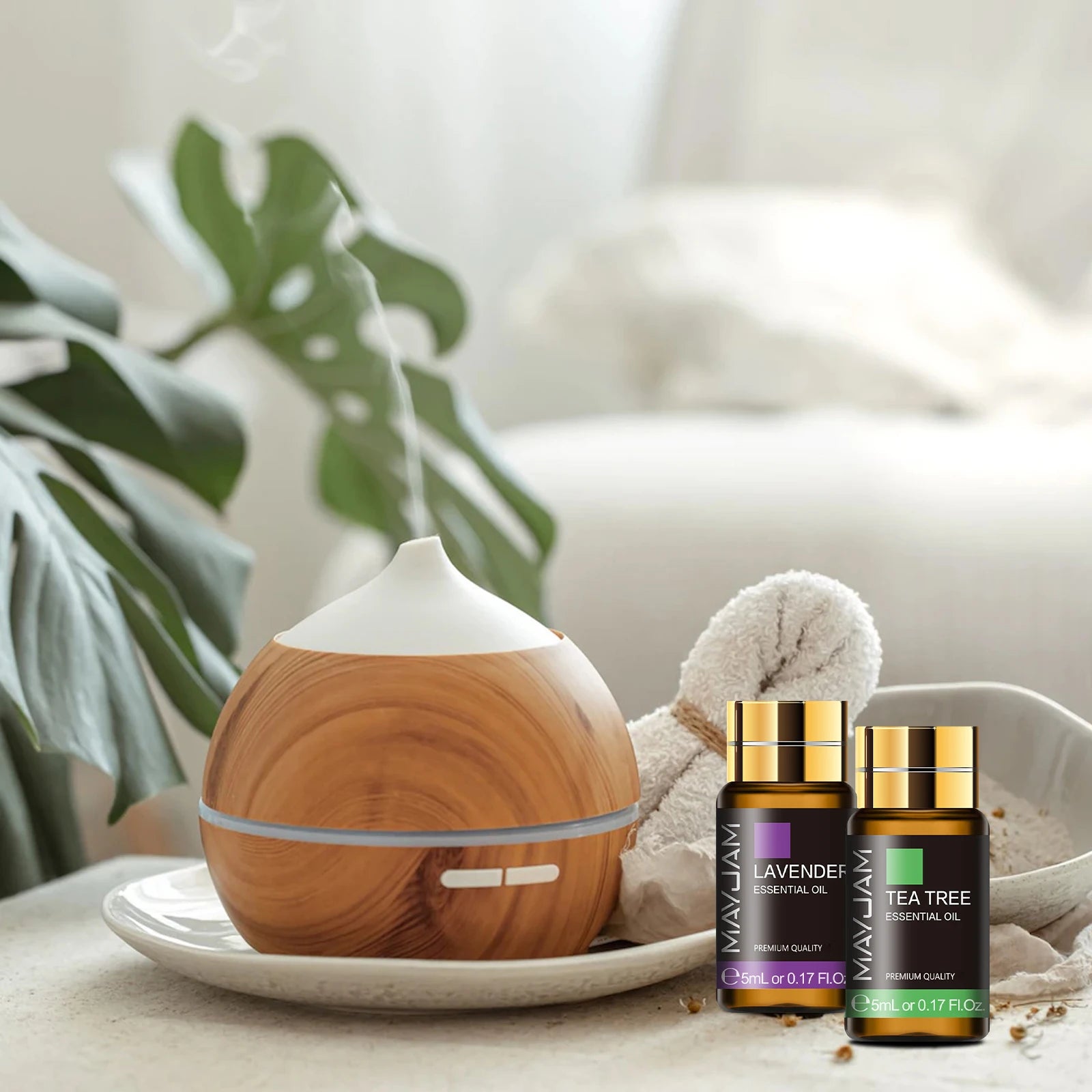 MAYJAM 35pcs/Set Essential Oils for Diffuser DIY Making Scent Candle Massage Burner Air Freshener Aroma Oil Gift Box