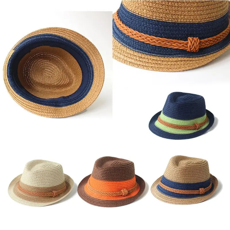 Baby Hat Fashion Straw Cap for Boys Girls Children Breathable Hat Show Kids Hat Beach Caps Summer Sun Hats