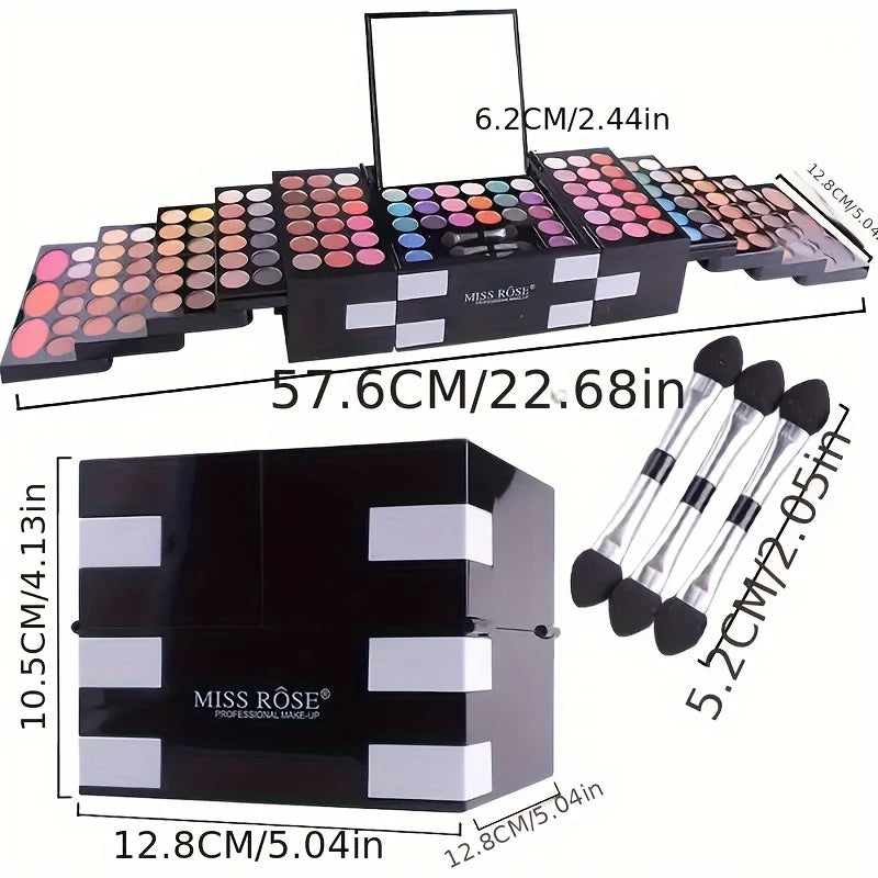 142-Color Eye Shadow, 3-Color Blush, 3-Color Eyebrow Powder Makeup Set, Makeup Artist's Special Makeup - My Store