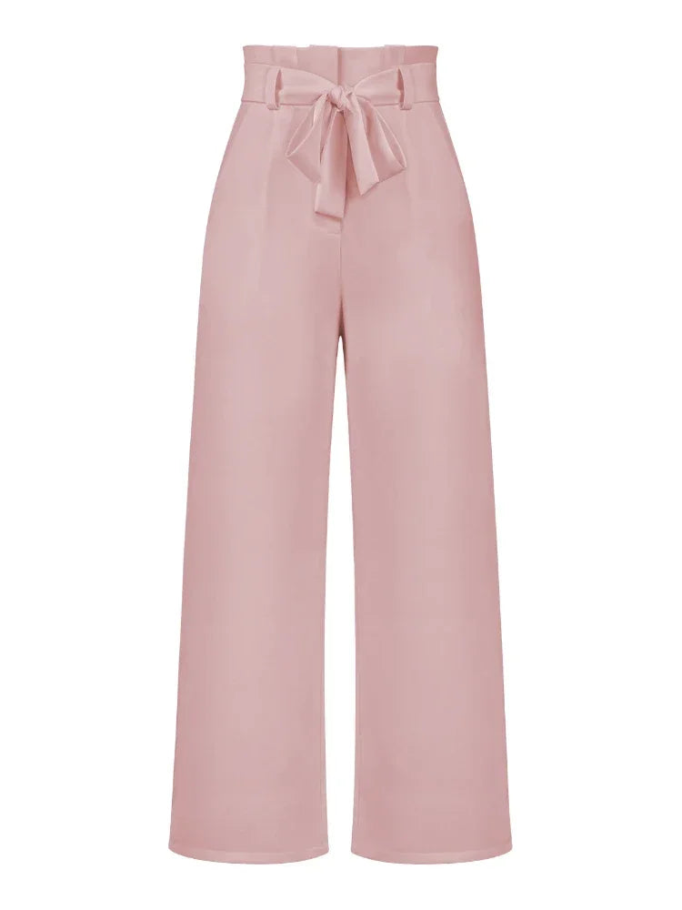 Fashion New in Women's Pants Casual Workplace Loose Women Pant Versatile Straight Broad Leg High Waist Pants Women Clothing