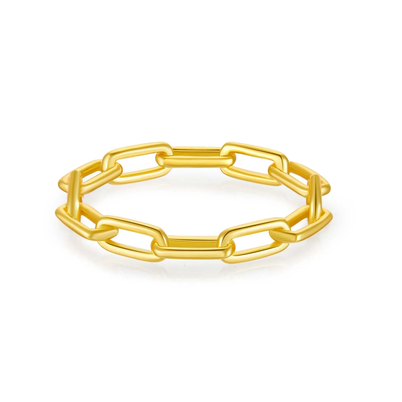 ANDYWEN 925 Sterling Silver Chain Ring Women Fashion Luxury Rock Punk Jewelry Plain Horoscope Rings Jewelry for Party Jewels