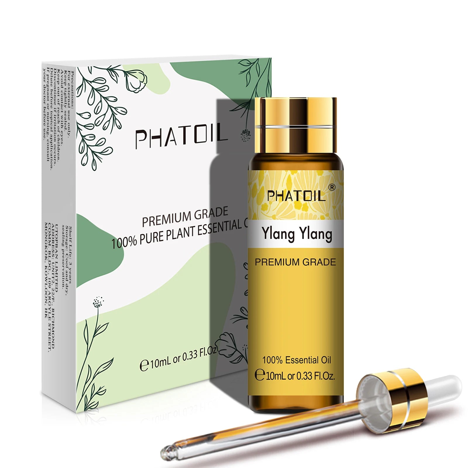 PHATOIL 10ML Rose Vanilla Neroli Spearmint  Pure Natural Essential Oils Diffuser Massage Spa Candles Soaps Aroma Fragrance Oil