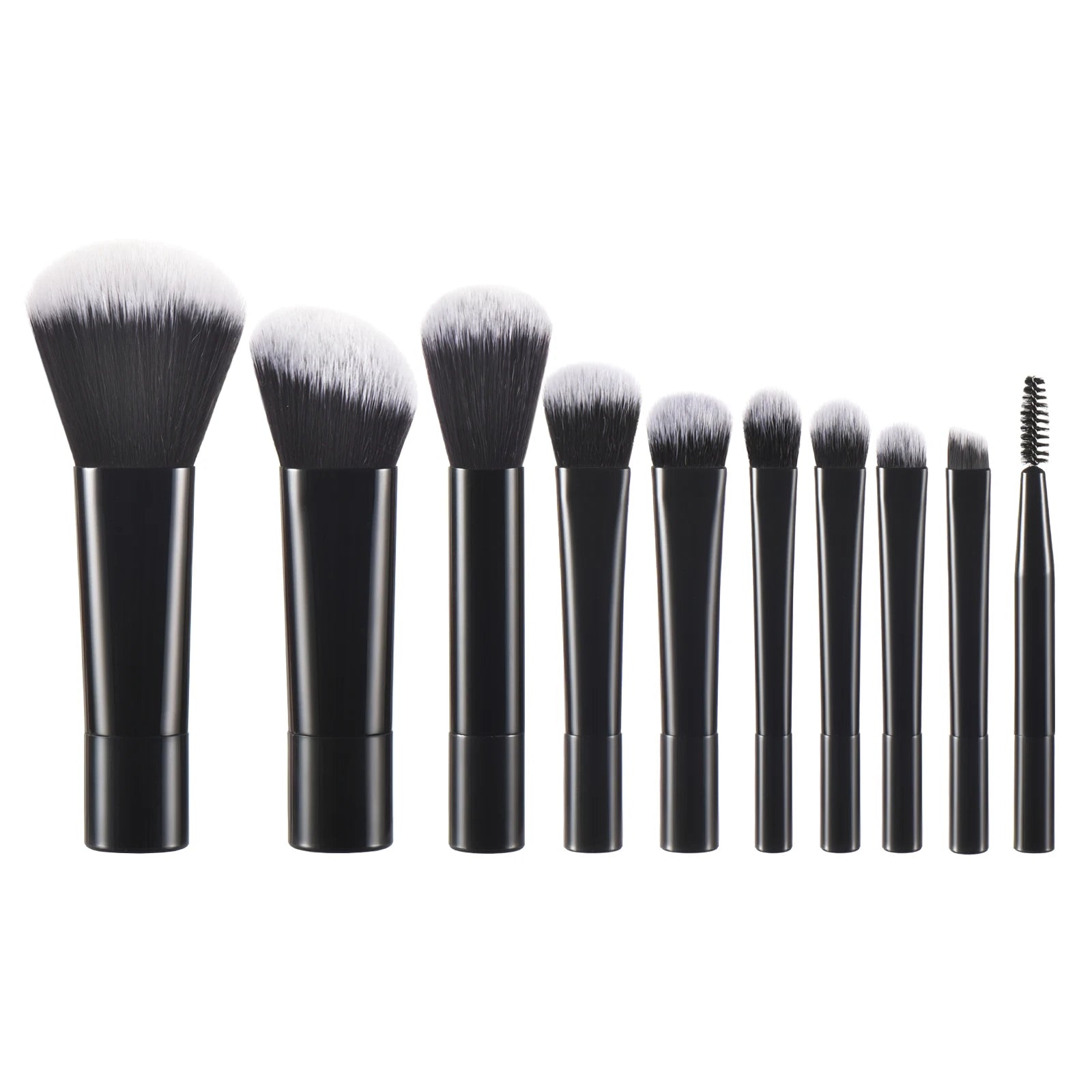 10 Color Mini Makeup Brush Travel Portable Makeup Tool Makeup Puff - Palm Brush Professional Makeup Tool Set Christmas Gift - My Store