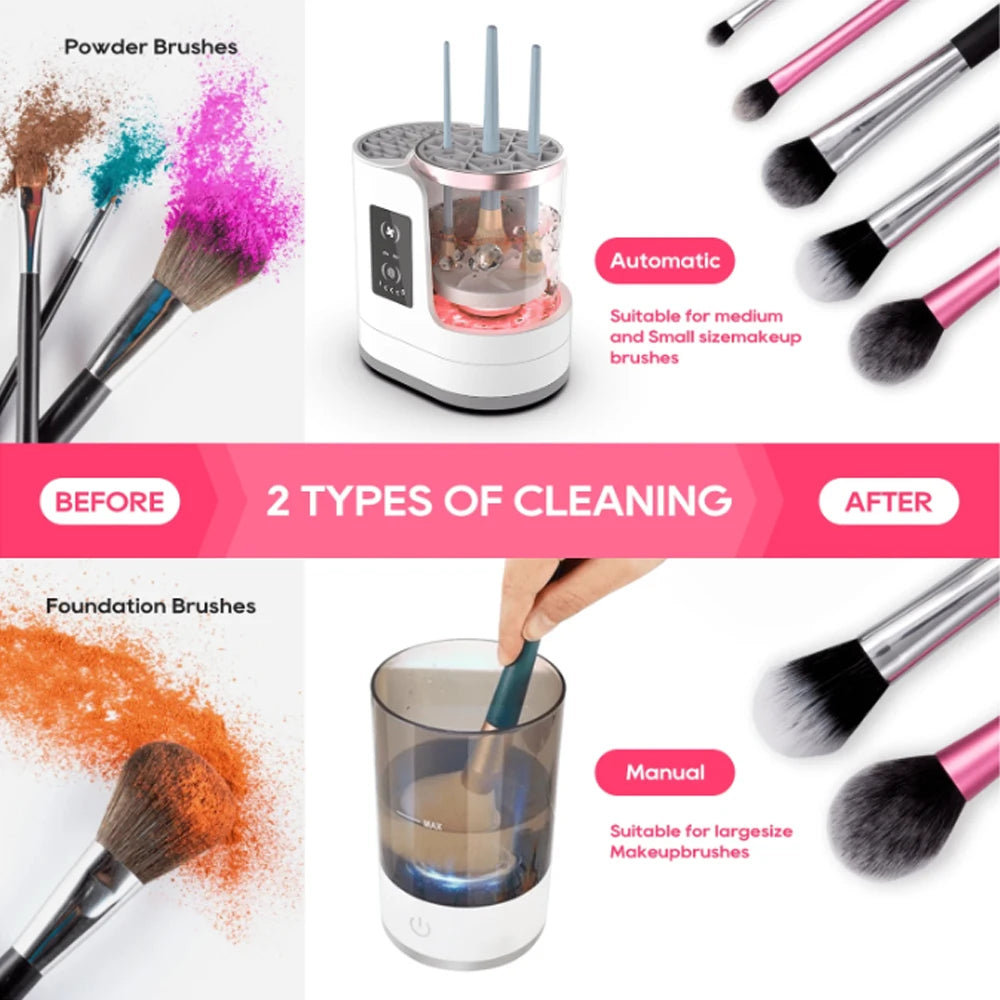 Electric Makeup Brush Cleaner Brushes and Foundation. - My Store