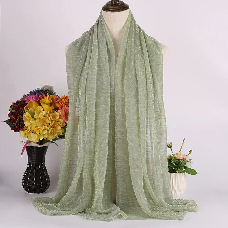 Scarves Women Plain Maxi Hijab Scarf Soft Soild Muslim Shawls Wraps Lady Viscose Head Scarfs Fashion Scarves 1Pc