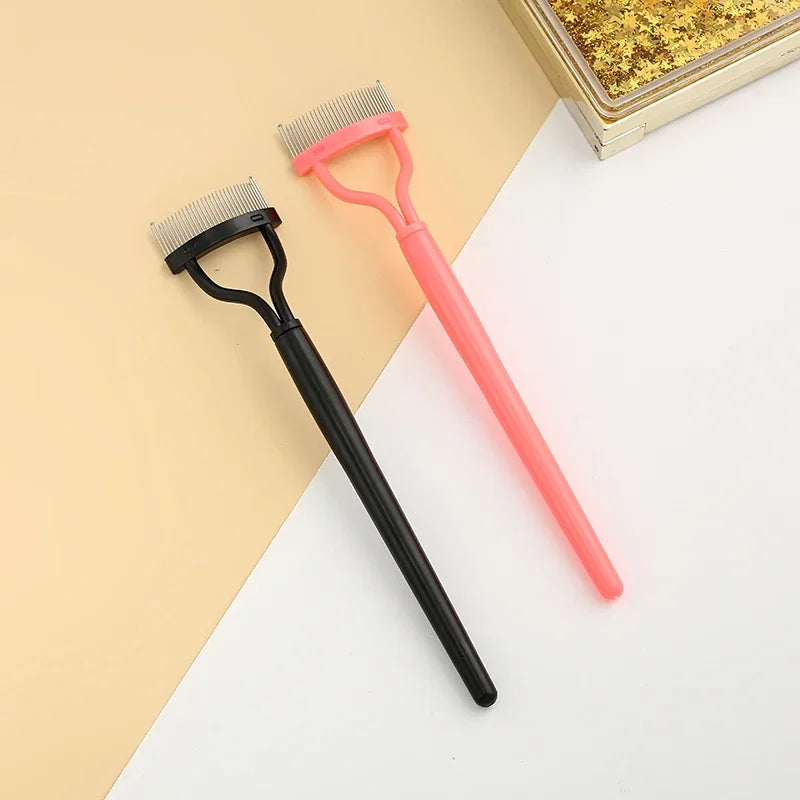Eyelash Curler Beauty Makeup Lash Separator Foldable Metal Eyelash Brush Comb Mascara Curl Beauty Makeup Cosmetic Tool - My Store