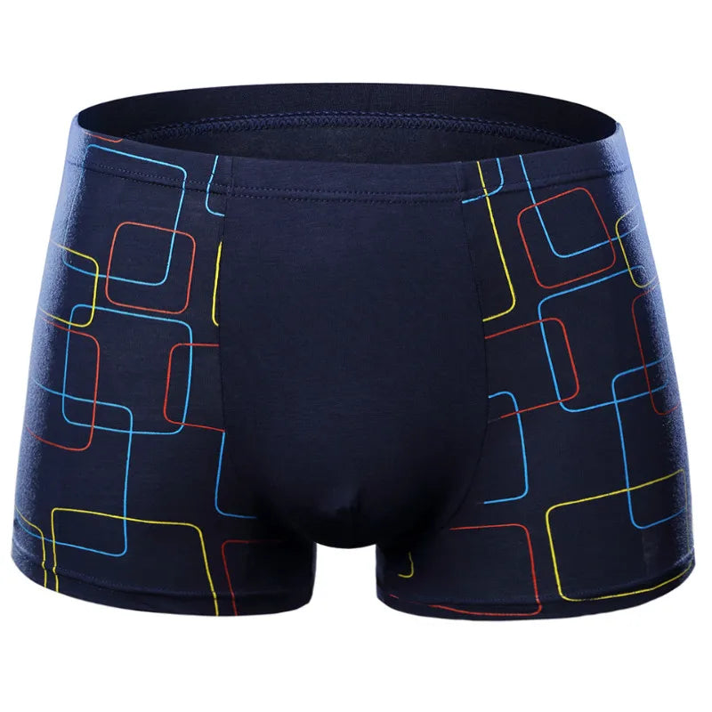 Mens Boxer Shorts Modal Underwear Sexy Striped Underpants Breathable Boxers Bamboo Fiber Panties Male Underwears Plus Size L-5xl