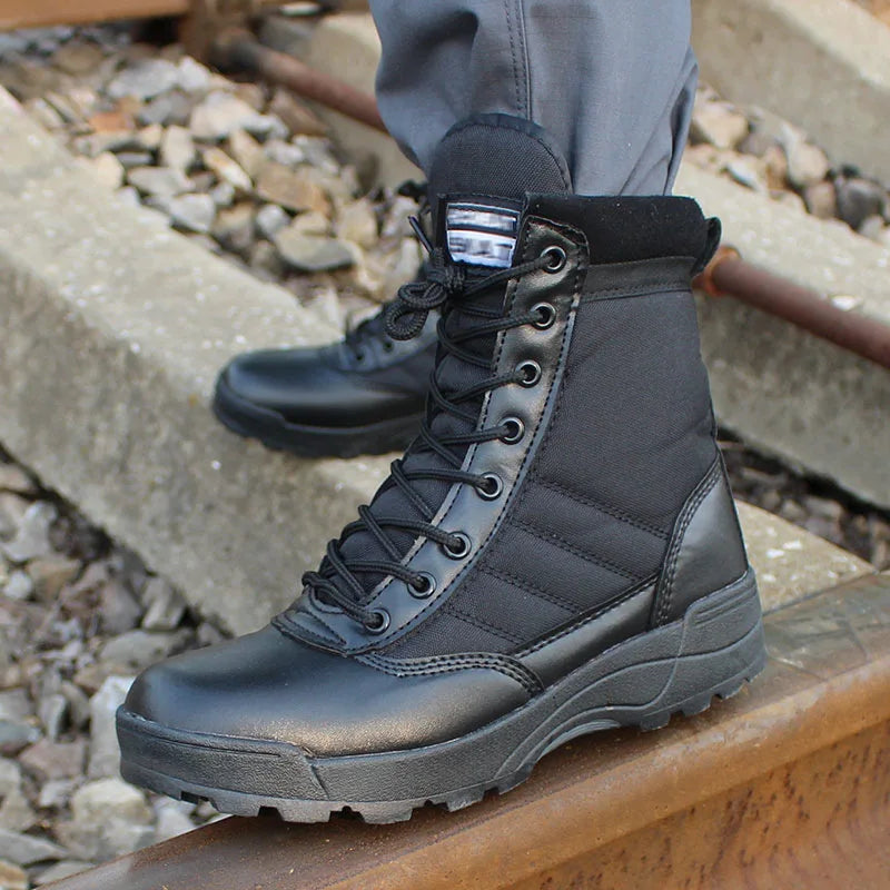 2025 New Tactical Boots Men Boots Special Force Desert Combat Male Boots Outdoor Hiking Boots Ankle Shoes Men Tactical Boots