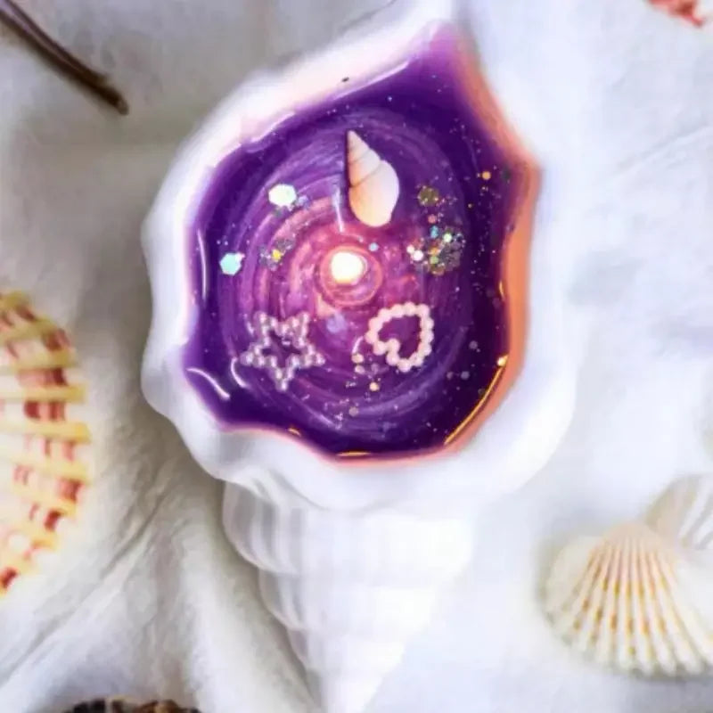Sea Shell Aromatherapy Candle Creative Starfish Shell Scented Candle Sea Shell Candle Handmade Sea Shell Whirlpool Candles