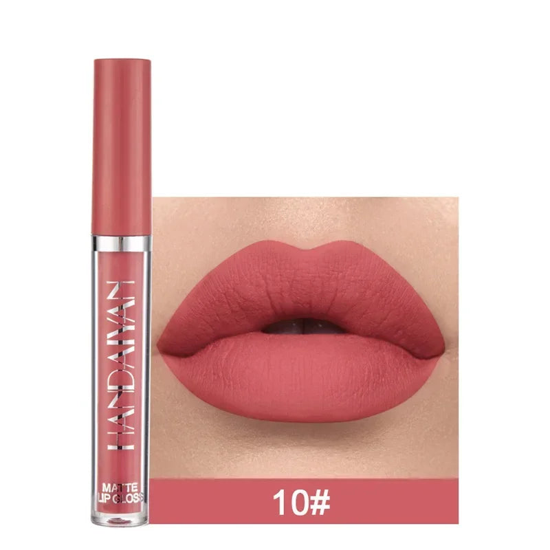 6pcs/1pcs Waterproof Lipgloss Makeup Lightweight Matte Lip Cosmetics Long Lasting Velvet Lipstick Moisturizing Sexy Lips Makeup - My Store