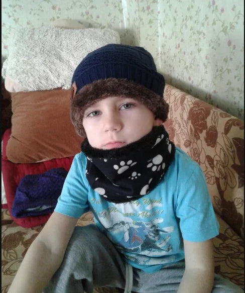 New Winter Scarf Infinity Baby Scarfs Five Star Boys Girls Cotton Kids Scarf Children Scarf Soft Ring Warm Men Women Scarves