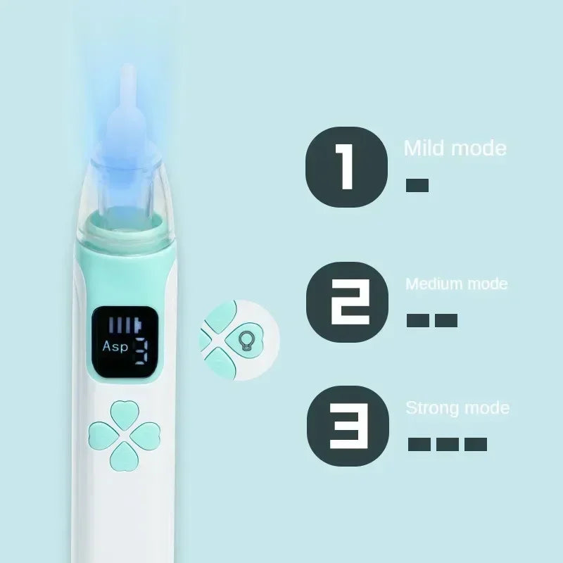 3-In-1 Electric Nasal Aspirator Baby Absorber Equipment Silent Utensils Obstruction Rhinitis Cleaner New Born Items Care Tools