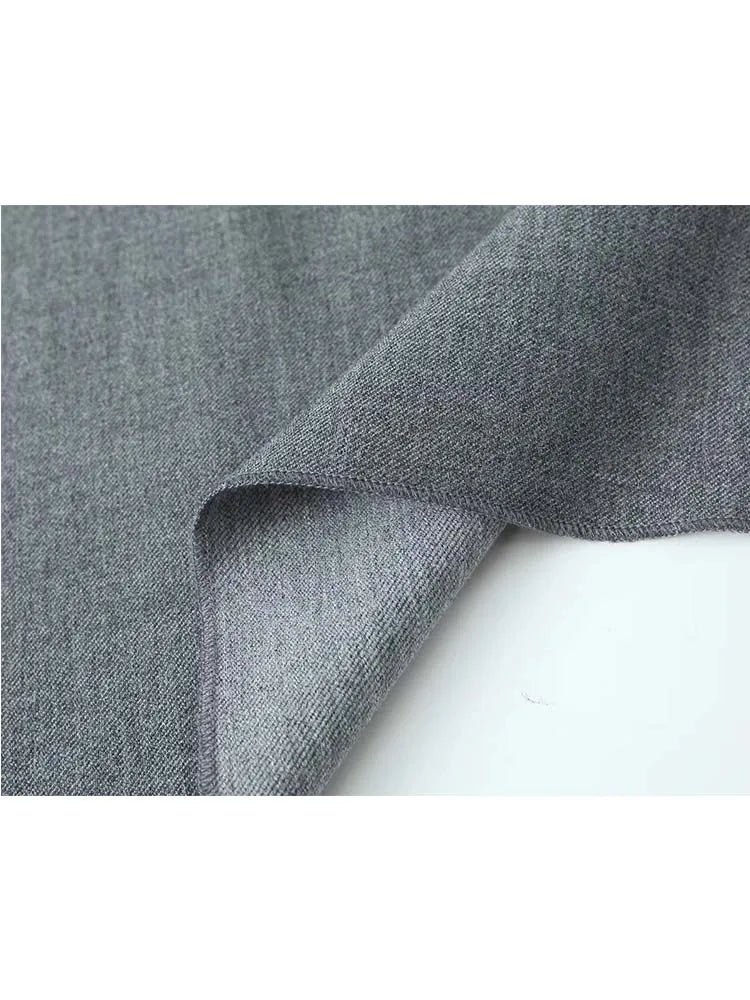 TRAF Office Skirt Women High Waist Long Skirts for Women Stylish Spring Autumn Straight Skirt Streetwear Back Slit Woman Skirts