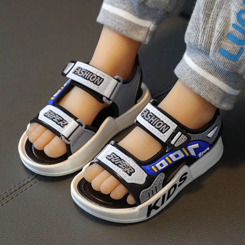 Breathable Sport Sandals Summer Sandals for Boys Casual Beach Shoe Comfortable Soft Sole Kids Shoes Fashion Non-Slip Sandalias
