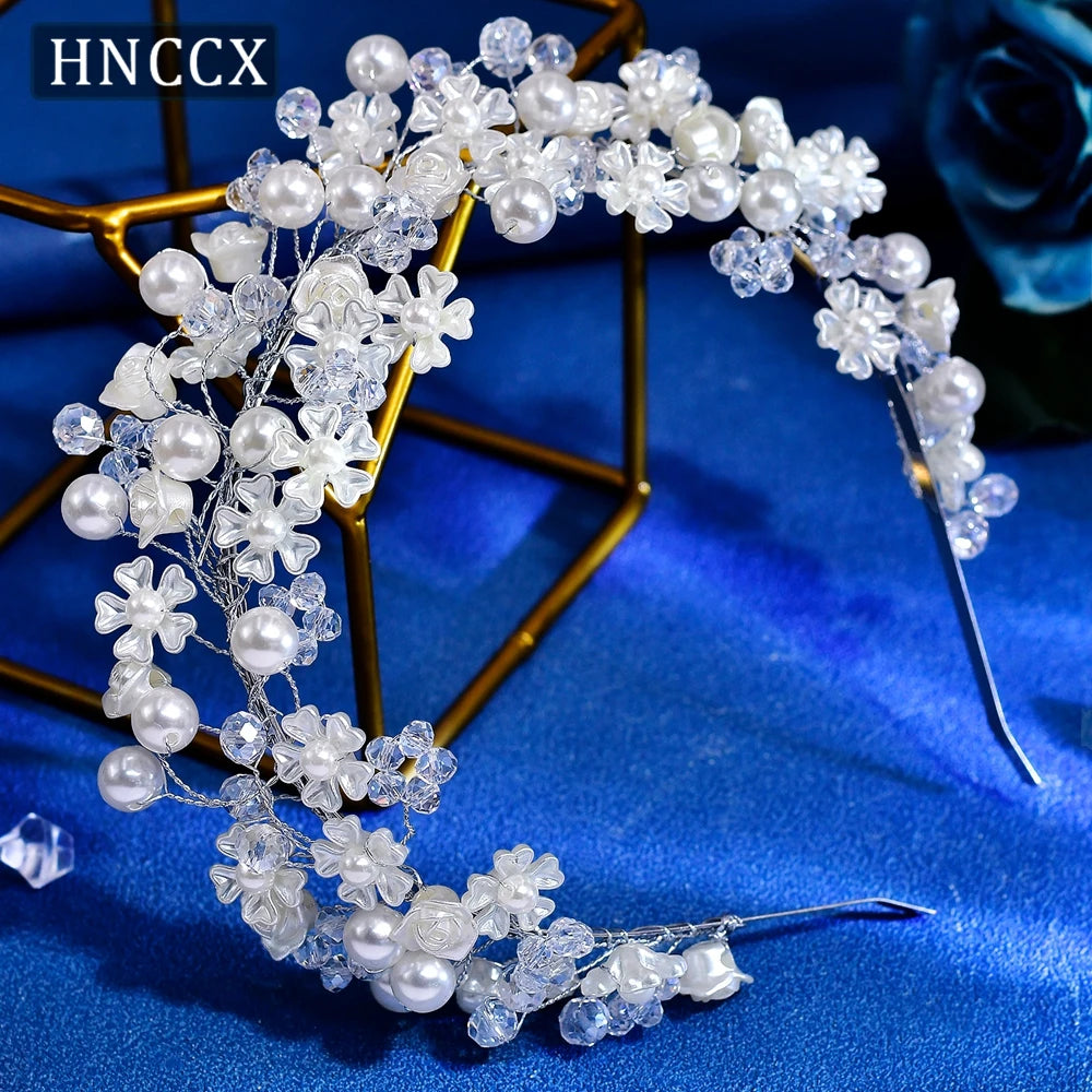 HNCCX Silver Color Alloy Leaves Hair Accessories for Elegant Girls Bride Bridal Wedding Hair Accessories Headpieces Gift CP603
