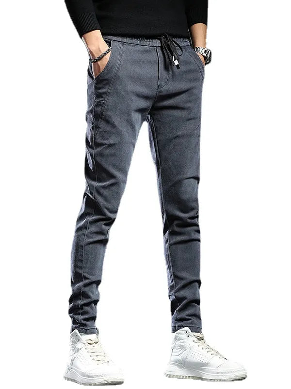 Spring Summer Black Gray Cargo Jeans Men Streetwear Denim Jogger Pants Men Baggy Harem Jean Trousers Cargo Pants Men Jeans