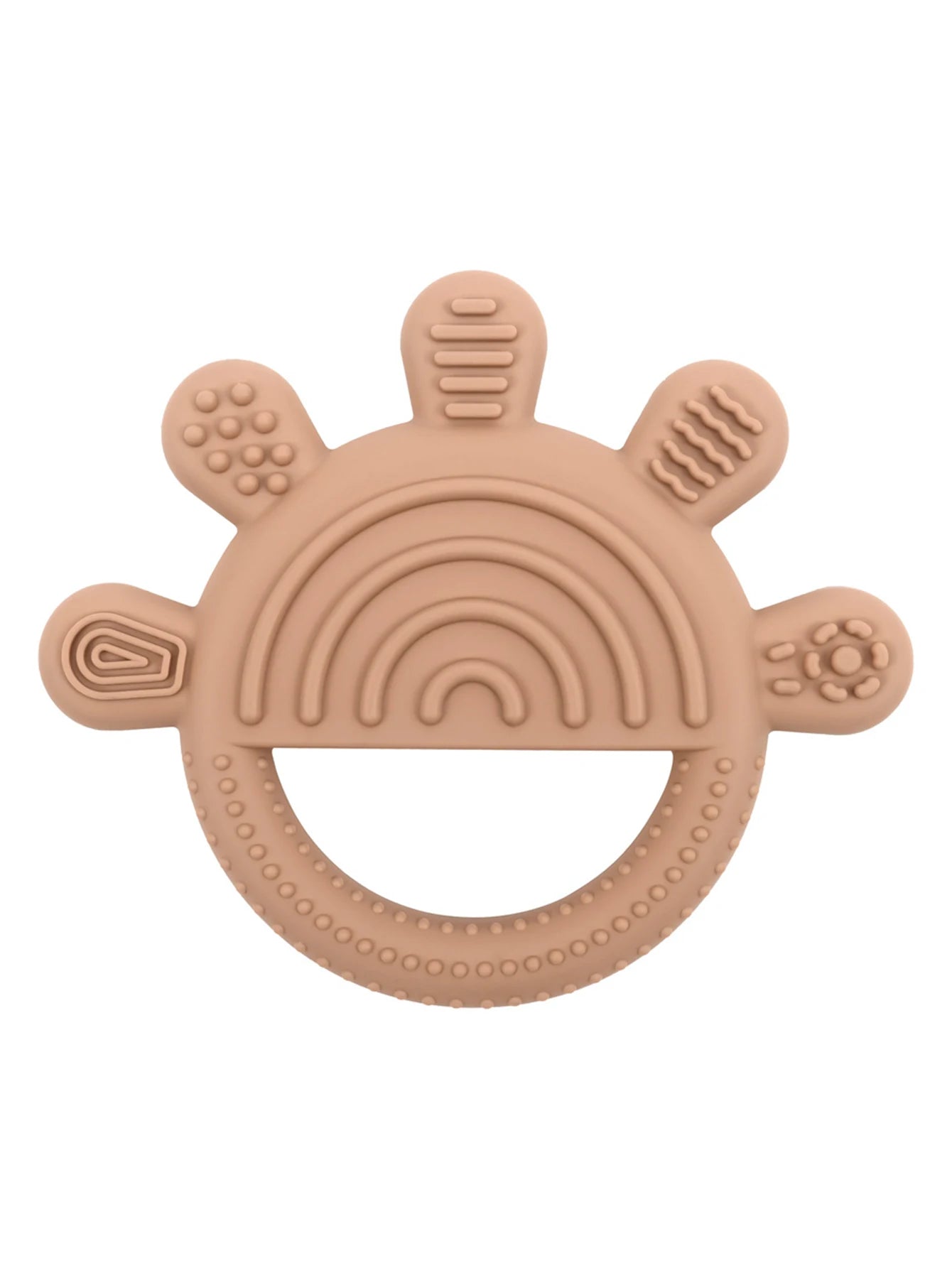 1PC Baby Silicone Teether Toys Cartoon Sun Shape Teethers for Baby Chewing Training Baby Toys Nursing Baby Accessories