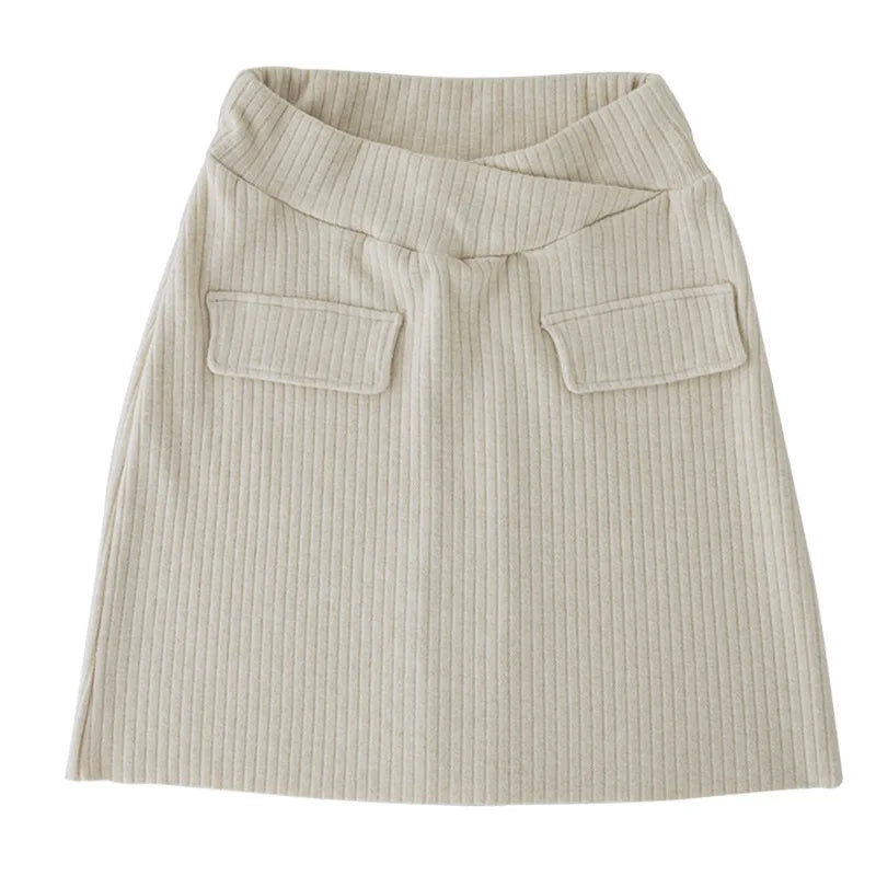 Spring and Autumn Pregnant Women Pencil Skirts Slim Hips Maternity Belly Skirts Low Waist Pregnancy Skirts A-Line Knitting Skirt