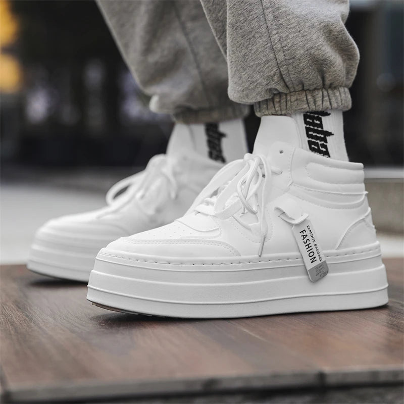 Fashion Green Designer Mens Sneakers Autumn Casual Sports Skateboard Shoes for Men High Top White Sneaker Platform Footwear Male