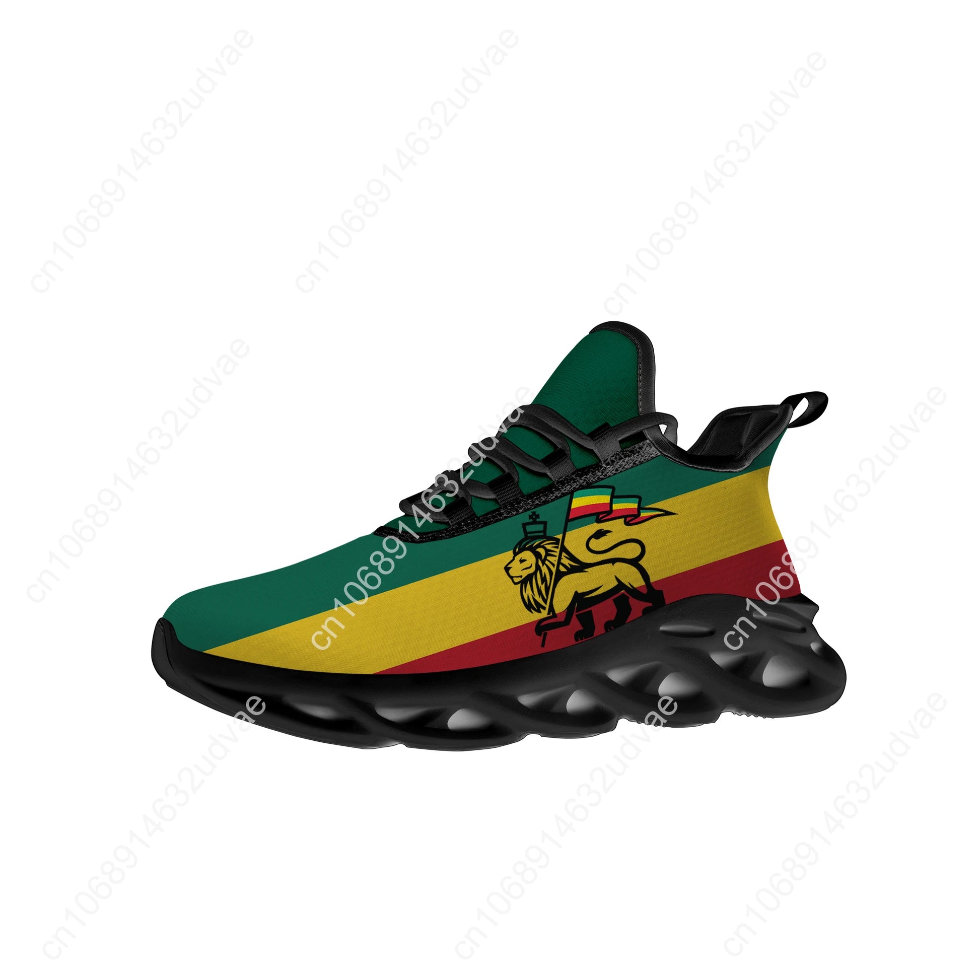 Reggae Rastafarian Rasta Rastafari Lion of Judah Flats Sneakers Mens Womens Sports Running Shoes Sneaker Customized Made Shoe