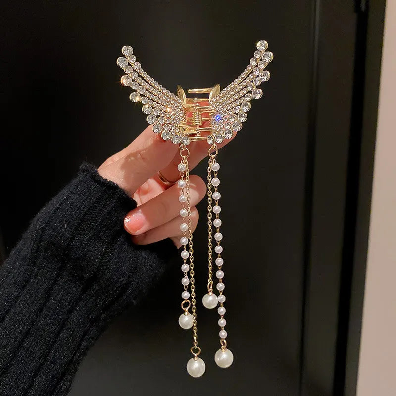 Fashion Metal Openwork Hair Claw Butterfly Hair Clips for Women Girl Elegant Ponytail Claw Clip Vintage Hairpin Hair Accessories