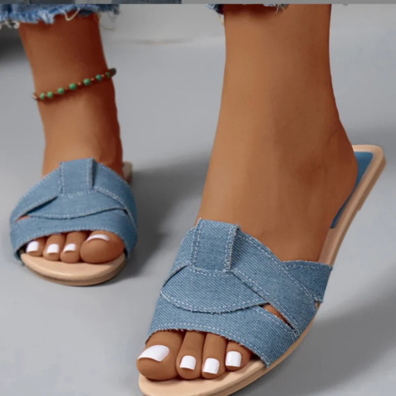 Summer Women's Slippers Shoes Ladies Slides High Quality Sandals Womens Shoes Tongs Femme Fashion Design Beach Flat Slipper