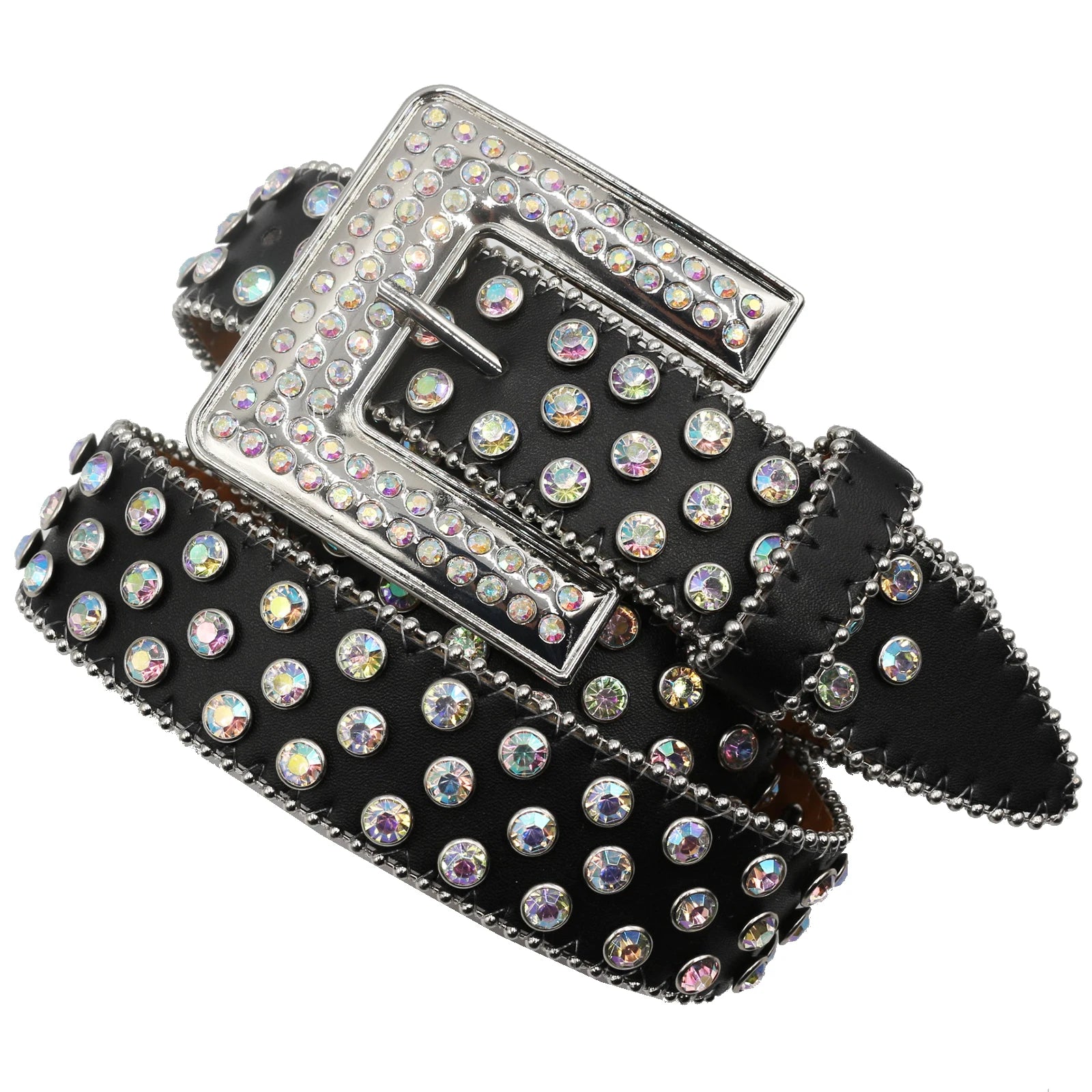 BB Belt Diamond Rhinestone Belts Fashion Luxury Crystal Studded Pin Buckle Belt Cinto De Strass Belts for Women Jeans Decoration