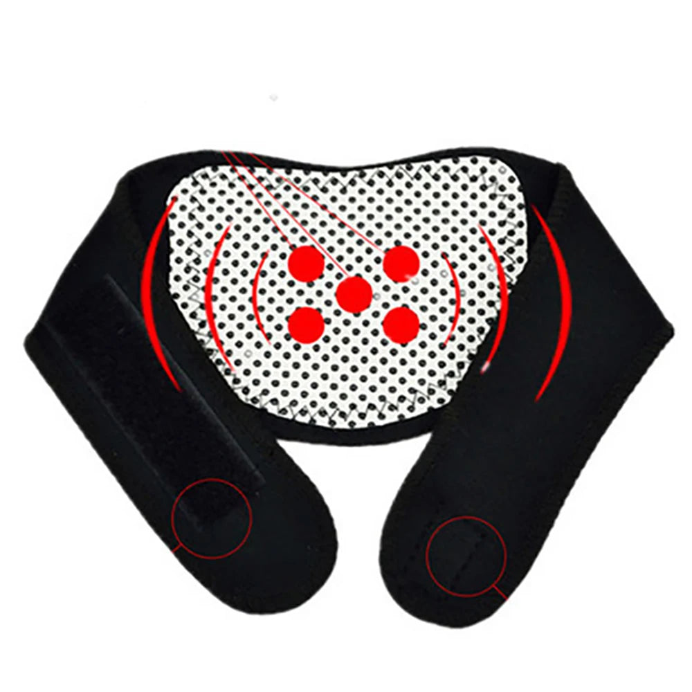 Ifory Health Care Neck Support Massager 1Pcs Tourmaline Self-Heating Neck Belt Protection Spontaneous Heating Belt Body Massager