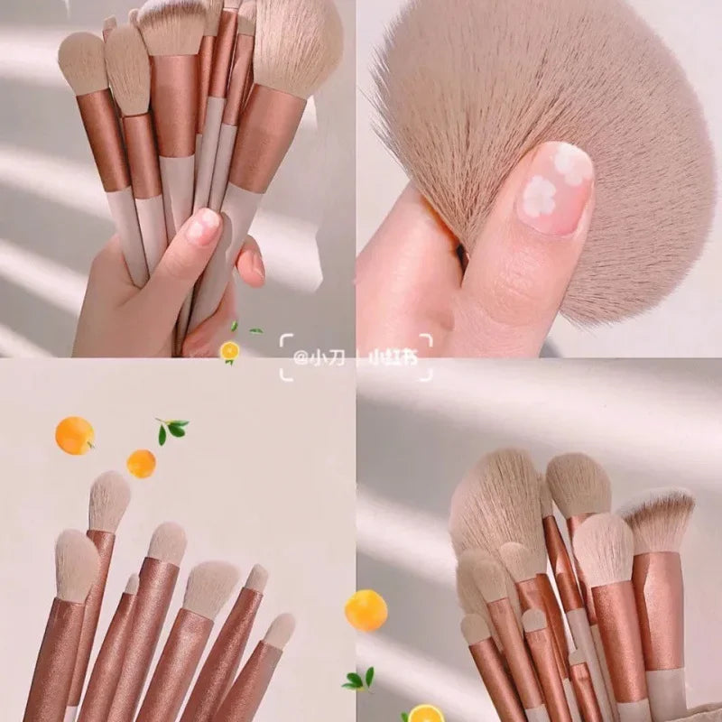 Soft Fluffy Makeup Brushes Set for Cosmetics Foundation Blush Powder Eyeshadow Kabuki Blending Makeup Brush Beauty Tool - My Store