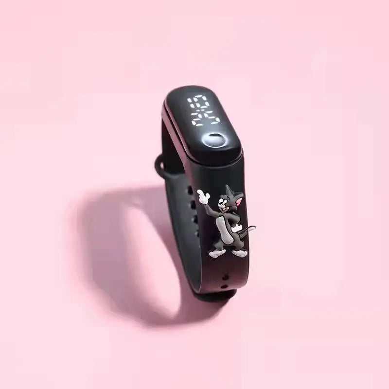 Disney Children's Watch Fashion Cartoon Watches Electronic Digital LED Display Watches Waterproof Holiday Gift Kids Watches