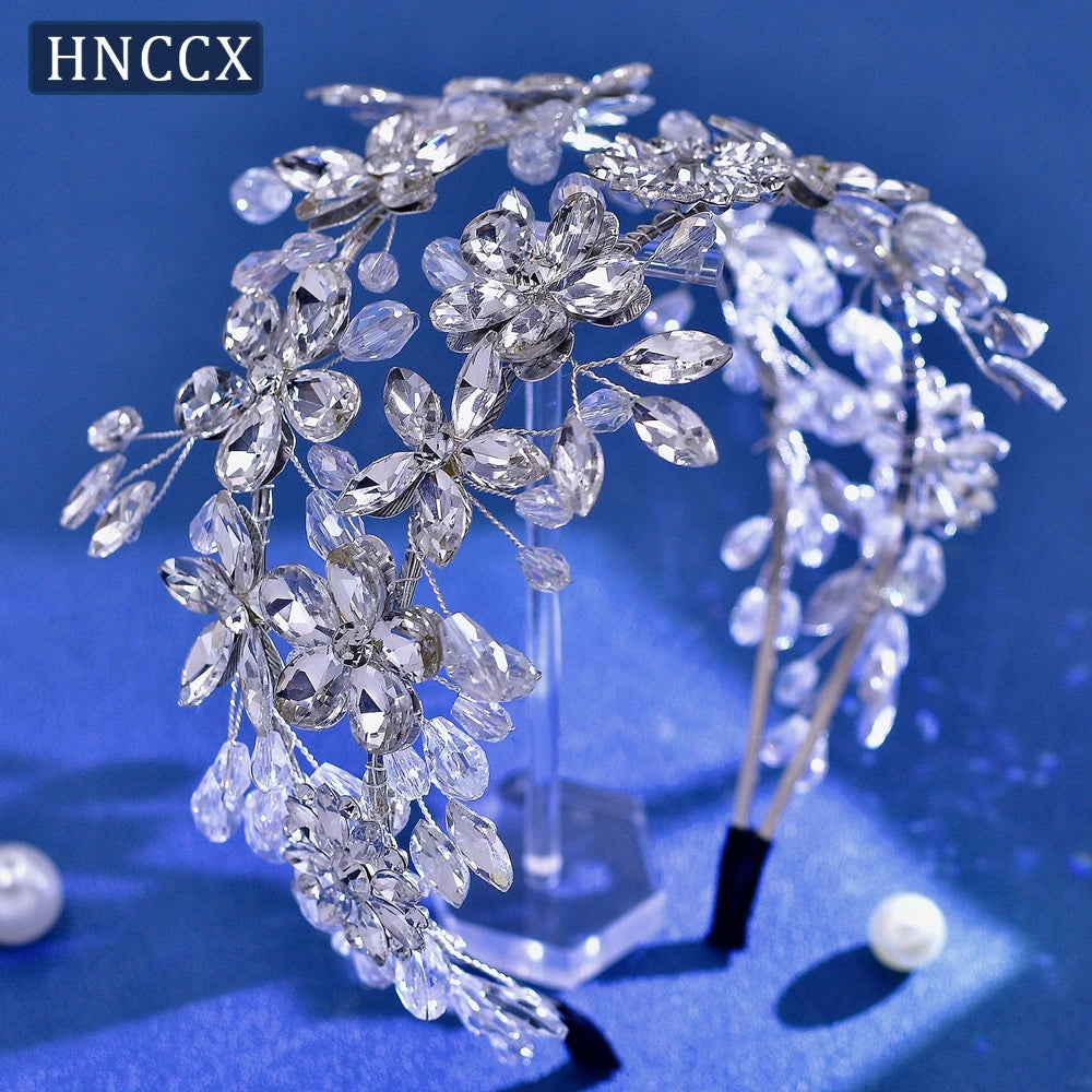 HNCCX Silver Color Alloy Leaves Hair Accessories for Elegant Girls Bride Bridal Wedding Hair Accessories Headpieces Gift CP603