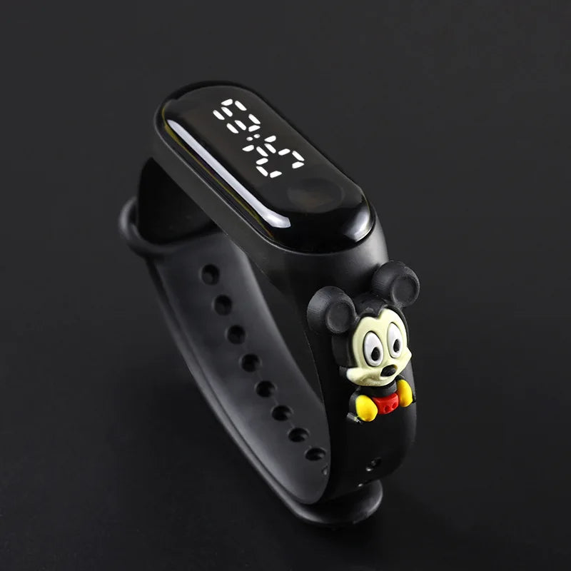Disney Children's Watch Fashion Cartoon Watches Electronic Digital LED Display Watches Waterproof Holiday Gift Kids Watches