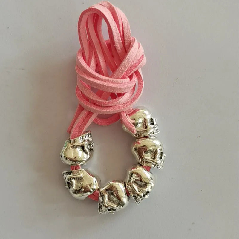 Hair Accessories Skull Jewelry Leather Ties Ponytail  Hair Glove Wrap