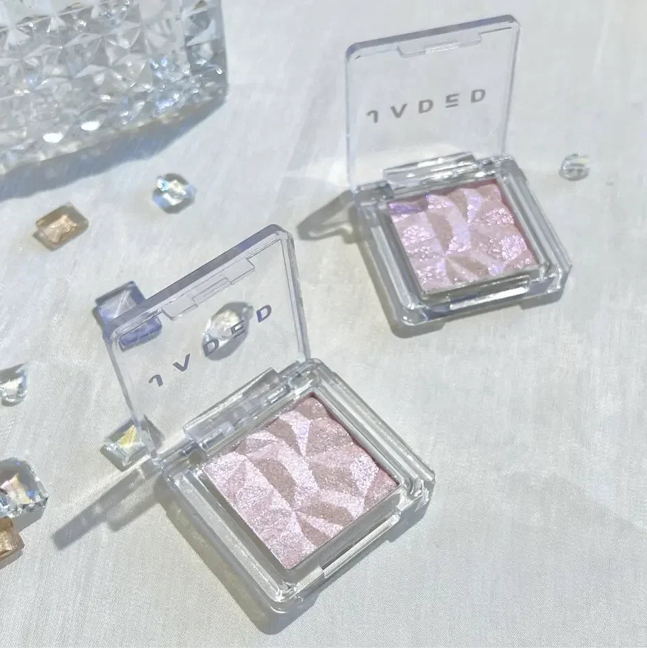 1PC Monochrome Glitter Fairy Highlighter Makeup Palette Diamond Moonlight High Gloss Powder Face Contour Crystal Brighten Makeup - My Store