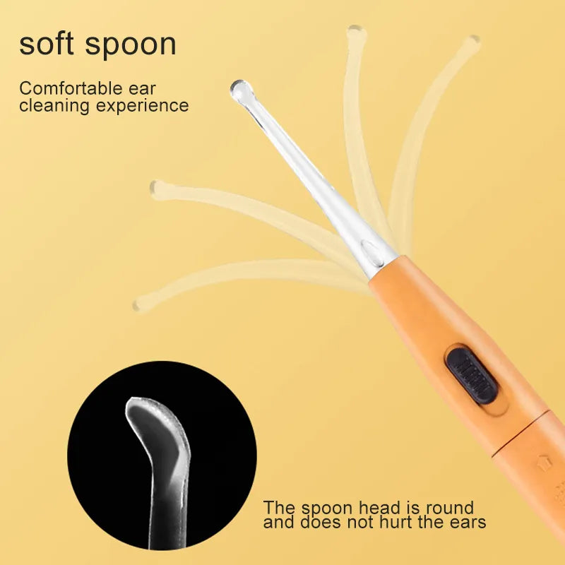 Smart Visual Ear Pick With Light Ear Pick Ear Spoon Shiny Creative Children Visible Earpick Ear Cleaning Tool Health Care