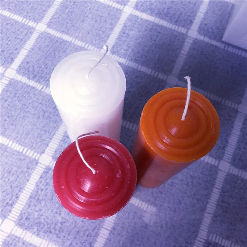 Pillar Candles - 60 Long Burning Hours Candle, 17x4.9cm Dripless Candle - Perfect for Wedding Candles, Party, Red, White, Orange